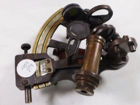 SEXTANT. Brass sextant