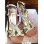 MODA IN PELLE SHOES. Pair of ladies Moda In Pelle high back wedge shoes, size 40 (UK 6.5)