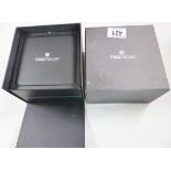 FASHION WATCH BOX. Wristwatch box with facsimilie paperwork