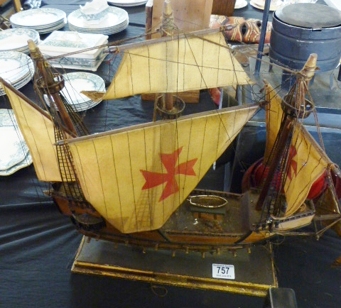 MODEL SHIP. Model ship, Santa Maria