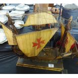 MODEL SHIP. Model ship, Santa Maria