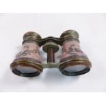 OPERA GLASSES. Decorative white metal opera glasses