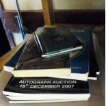 AUCTION CATALOGUES. Tray of auction catalogues