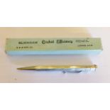 BOXED PENCIL. Yard O Lead silver plated pencil