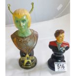 STAR TREK FIGURES. Star Trek Andorian by Matt Falls 753/2000 and Diamond Street Toys figure 427/