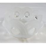 LALIQUE DISH. Lalique glass Gao dish with box, H ~ 5cm