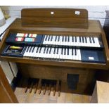 HAMMOND ORGAN. Large free standing Hammond Stage Two Rythmn electric twin organ