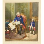 Friedrich II. von Preußen - - Friedrich der Grosse und sein Grossneffe (nachmals König Friedrich