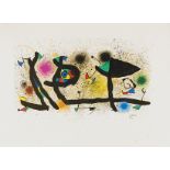 Miró, Joan. Sculpture. Farblithographie auf Velin. Im Stein signiert. 1974. Blattgröße: 54,5 x 76