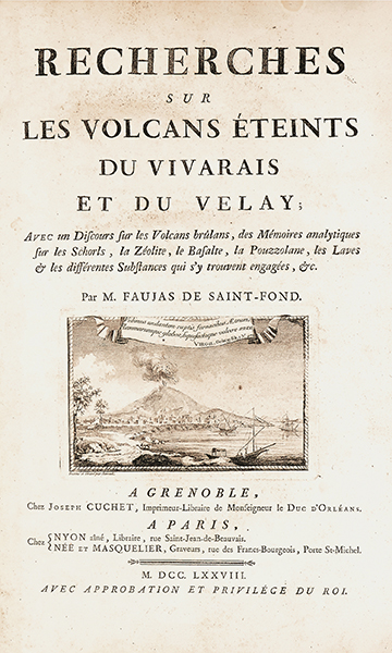 Geologie - Vulkanismus - - Faujas de Saint-Fond, Barthélemy. Recherches sur les volcans éteints du - Image 2 of 3