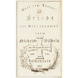 Preussen - - Heinsius, Theodor. Preußens Trauer und Glanz. Eine historische Übersicht des