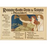 Plakate - - Rheinischer Goethe-Verein für Festpiele in Düsseldorf. Aufführung Schillerscher Dramen