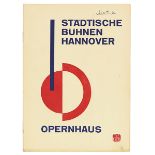 Schwitters, Kurt - - Städtische Bühnen Hannover. Blätter des Opernhauses 1930/31, Heft 8. Mit