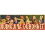 Plakate - - Quinquina Dubonnet. Farbig lithographiertes Plakat. Paris, Druck bei Verneau, um 1910.