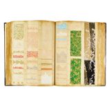 Mode und Stoffe - - Opulentes Musterbuch einer Plauener Spitzen-Manufaktur. Mit ca. 2200