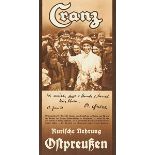 Europa - Ostpreussen - - Sammlung von 12 Faltblättern und Karten etc. zu Ostseebädern. Um 1922-40.