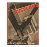 Lissitzky, El - - Neues Bauen in der Welt. Verlagsprospekt zur Schriftenreihe. Mit 3 Abbildungen.