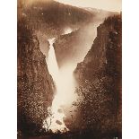 Norwegen - - Nordische Reise 1874 (Kassettendeckel). 37 montierte Original-Photographien.