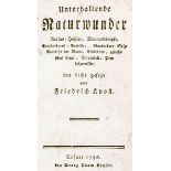 Occulta - - Knoll, Friedrich. Unterhaltende Naturwunder. Aeolus-Höhlen, Donnerdämpfe, Entzündbares-