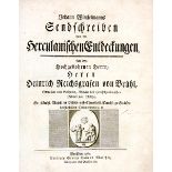 Archäologie - - Winckelmann, Johann Joachim. Sendschreiben von den Herculanischen Entdeckungen. An