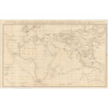 Sir John Barrow 1796 A General Chart, on Mercator's Projection, to Shew the Track of the Lion and