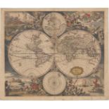 Justus Danckerts 1680 Nova Totius Terrarum Orbis Tabula This is Danckerts' version of De Wit's