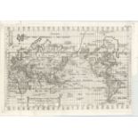Brouckner/Remondini 1761 Carte Generale du Globe Terrestre... This uncommon map is Remondini's