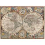 Robert Walton 1659 A New and Accurat Map of the World Drawne According to ye Truest Descriptions