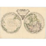 Maurille Antoine Moithey 1769 Le Globe Terrestre Vu en Convexe par les Deux Poles, l'Equateur