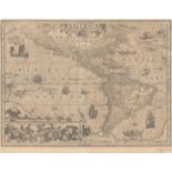 Jodocus Hondius 1628 America Jodocus Hondius' map of the Americas is one of the most elaborate