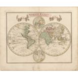 Isaac Tirion 1744 Wereld-Kaart na de Alderlaatste Ontdekking in't Licht Gebragt Handsome double
