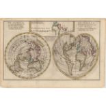 Jocob Keizer & Jan De Lat 1786 De Wareld in een Ronde Gedaante van de Noord Pool te Zien [on sheet