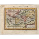 Ortelius/Coignet 1601 Typus Orbis Terrarum This is the first miniature world map presented on
