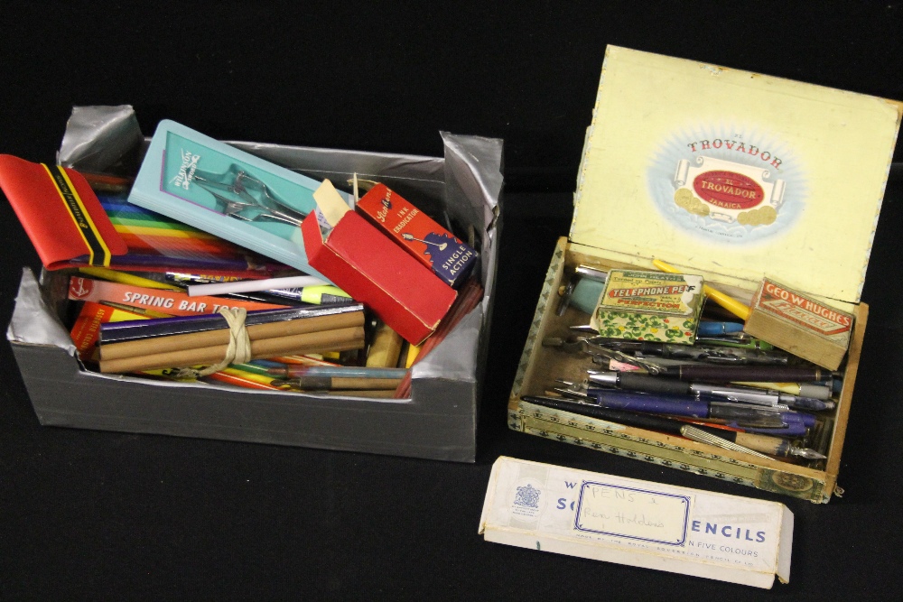 PENS - a collection of 1930/50's pens, pencils and sundry items.