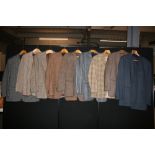 VINTAGE MEN'S COATS - a collection of 23 men's short coats and jackets. Includes tweed and corduroy.
