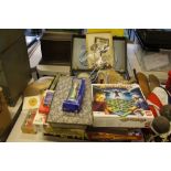 VINTAGE GAMES - a selection of vintage games to include marbles, dominoes, kerr plunk, mahjong set,
