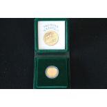 SOVEREIGN - a 1980 proof sovereign in original display case.