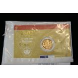 SOVEREIGN - 2002 - a uncirculated 2002 gold Sovereign, limited to 100,000 coins.