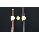 3 GENTS WATCHES - to include a Swiss Master WB097031 on a brown leather strap,