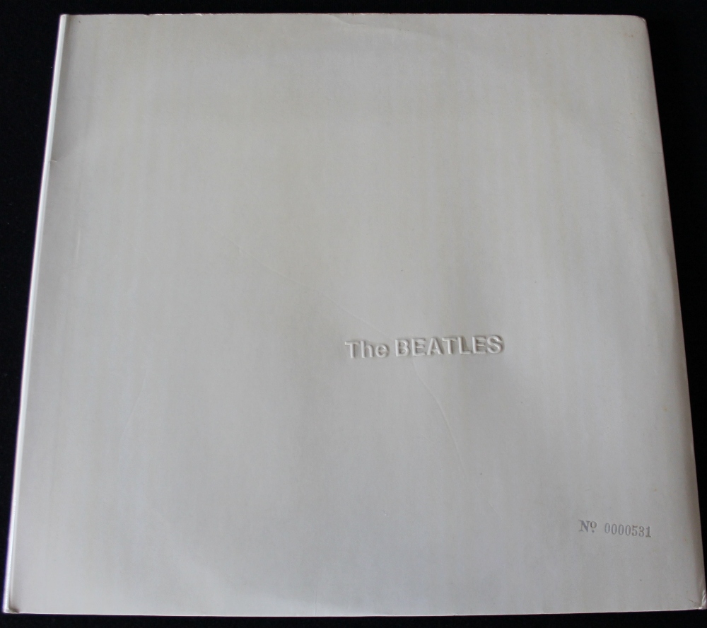 BEATLES WHITE ALBUM - a very low numbered UK mono top opening White Album. Sleeve No.