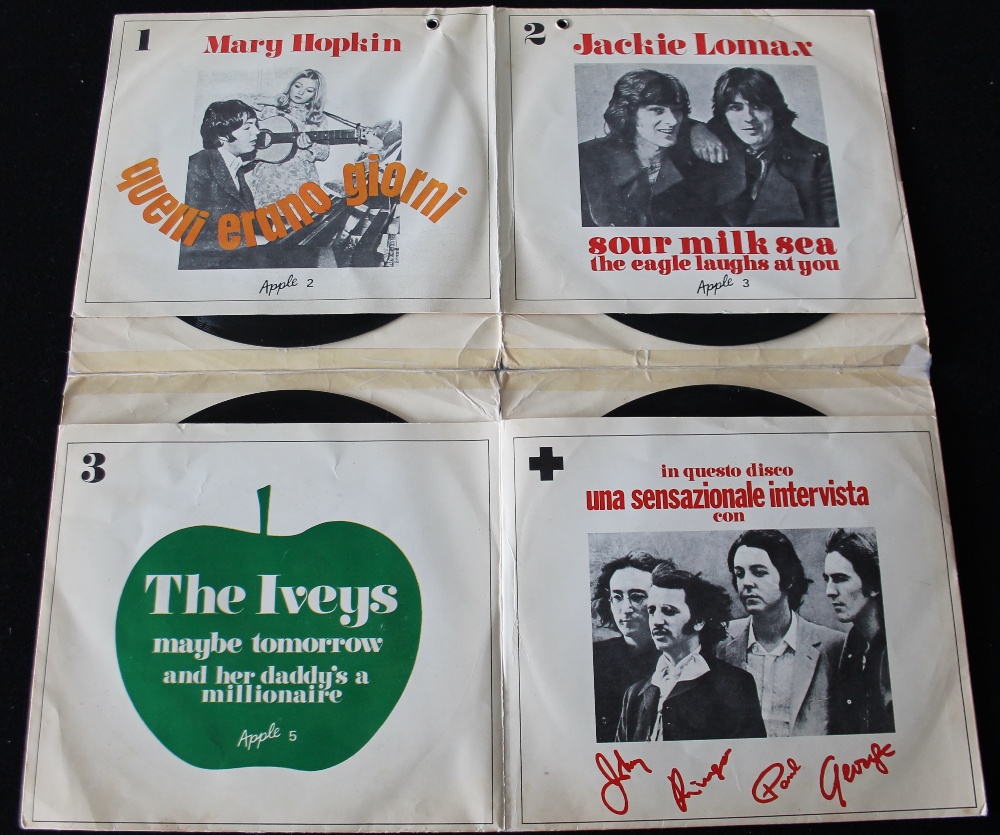 BEATLES APPLE ITALY - rare Italian promotional copy of The Beatles, Mary Hopkin, - Image 3 of 3