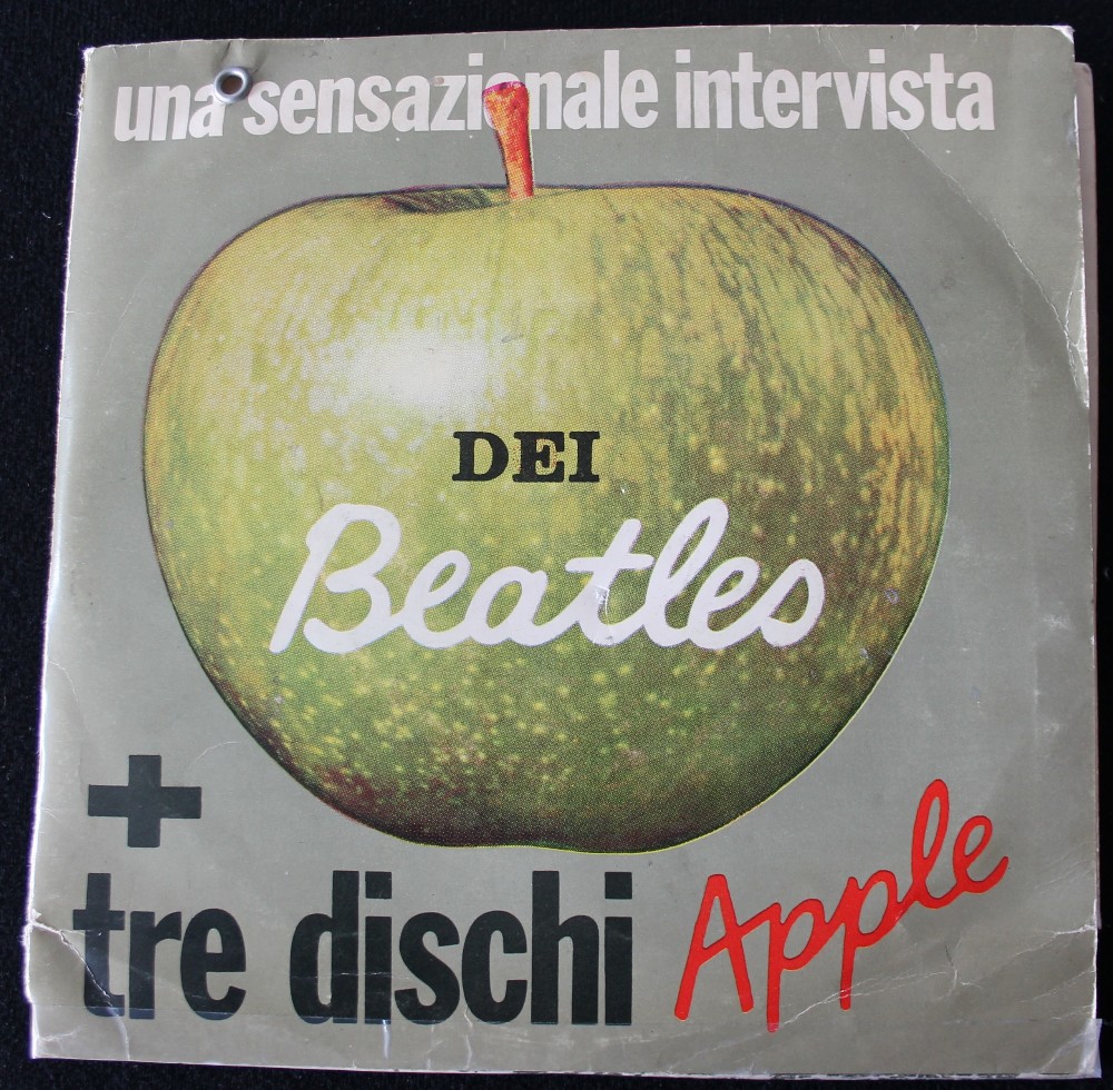 BEATLES APPLE ITALY - rare Italian promotional copy of The Beatles, Mary Hopkin,