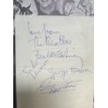 BEATLES AUTOGRAPHS - an early set of autographs form 1962 when the group played at the Kingsway