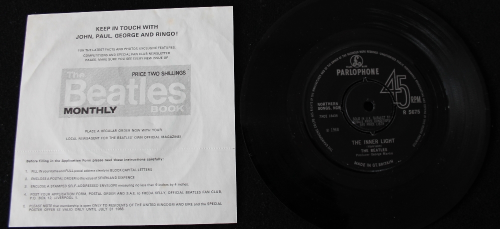 LADY MADONNA - 1st pressing 7" single (R 5675) b/w The Inner Light complete with fan club inner - Image 2 of 2