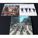 BEATLES LPS - Great pack of 3 LPs to include a1st mono UK Pepper's,