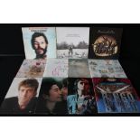 BEATLES SOLO FACTORY SAMPLES & PROMOS - collection of 30 LPs,