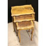 NEST OF TABLES - a 1930s nest of three t