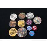 PUNK BADGES - Super selection of 12 x ma