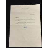 PAUL MCCARTNEY - a typed letter on Paul McCartney headed paper to his housekeeper Rose Martin dated