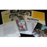 PAUL MCCARTNEY - collection of memorabilia relating to the 1993 release "Paul is Live" and the MTV